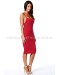 Low Back Strappy Midi Dress Faded Red